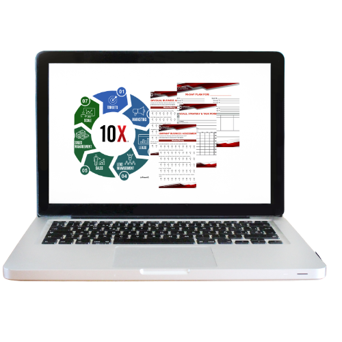 Business Growth Assessment resources displayed on a laptop